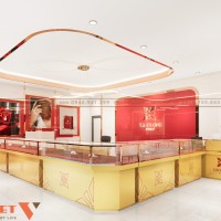 Thiết kế tiệm vàng Kim Cường 80m2 tại Hà Nội 